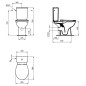 Ideal Standard Eurovit - Cuvette WC à poser, Rimless, blanc WV02501 Ideal Standard Eurovit - Cuvette WC à poser, Rimless, blanc WV02501