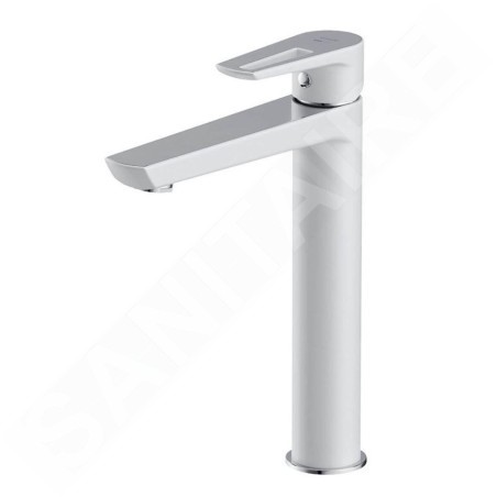 Cersanit Mille - Mitigeur de lavabo avec bonde Click-Clack, blanc S951-355