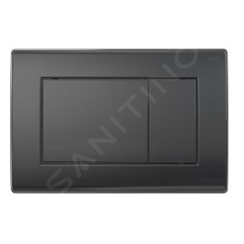 kielle Genesis - Set de bâti-support, cuvette Tesi et abattant softclose, Aquablade, plaque de déclenchement Gemini III, noir