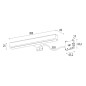 Sapho LED - Applique LED Veronica, chrome/verre E26698CI