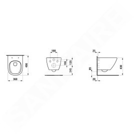 Laufen Lua - WC suspendu, Rimless, blanc H8200830000001