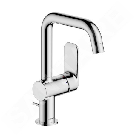 Hansa Basic - Mitigeur de lavabo avec garniture de vidage, chrome 55552203