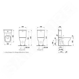 Laufen Lua - WC cuvette à poser, Rimless, vidage Vario, LCC, blanc H8240814000001