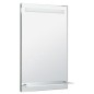 Aqualine Accessoires - Miroir avec éclairage LED 500x800 mm et tablette, chromé ATH52 Aqualine Accessoires - Miroir avec éclairage LED 500x800 mm et tablette, chromé ATH52