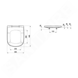 Laufen Palomba Collection - Abattant WC, SoftClose, blanc mat H8918027570001