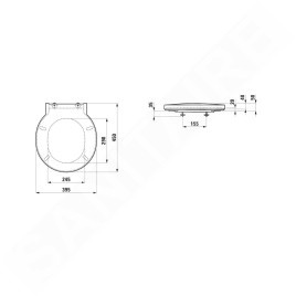 Laufen VAL - Abattant WC, SoftClose, blanc H8942810000001
