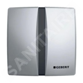 Geberit Systèmes de chasse d’eau - Commande électronique de chasse d'eau d’urinoir, alimentation par pile, chrome mat