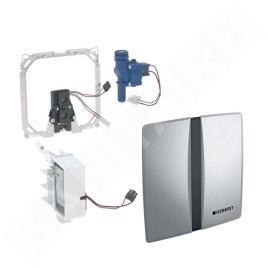 Geberit Systèmes de chasse d’eau - Commande électronique de chasse d'eau d’urinoir, alimentation par pile, chrome mat