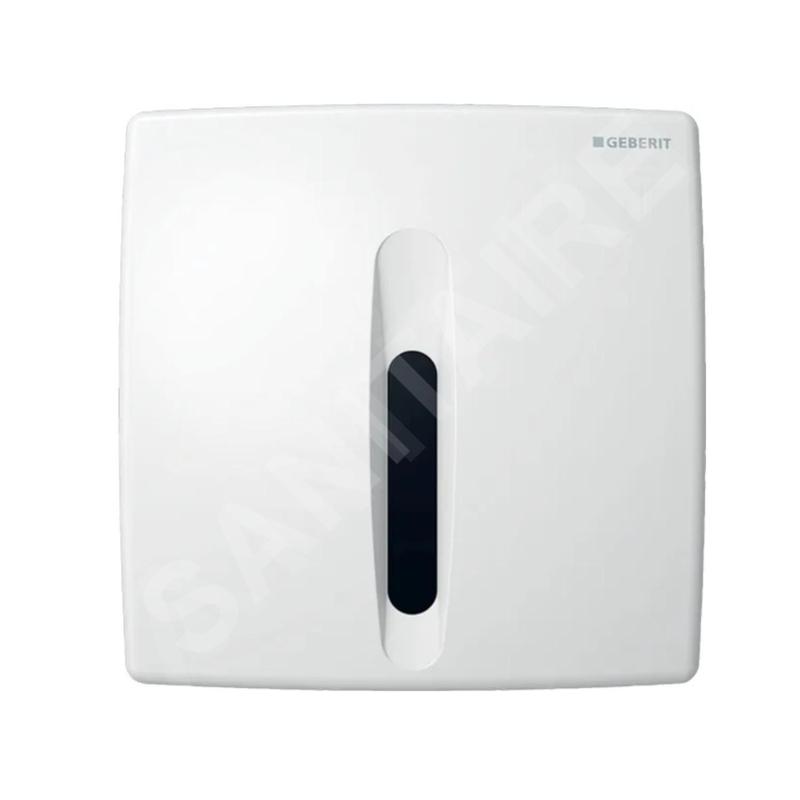 Geberit Systèmes de chasse d’eau - Commande de WC à déclenchement électronique du rinçage, alimentation par pile, blanc alpin Geberit Systèmes de chasse d’eau - Commande de WC à déclenchement électronique du rinçage, alimentation par pile, blanc alpin
