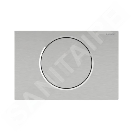 Geberit Sigma10 - Commande électronique de chasse d'eau, alimentation secteur, inox brossé 115.863.SN.6