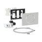 Geberit Sigma10 - Commande électronique de chasse d'eau, alimentation secteur, inox brossé 115.863.SN.6