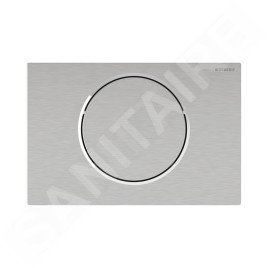 Geberit Sigma10 - Commande électronique de chasse d'eau, alimentation par pile, easy to clean, inox brossé 115.864.SN.6