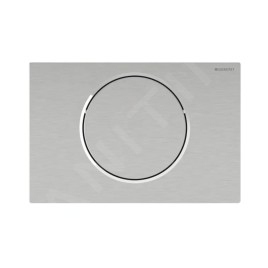 Geberit Sigma10 - Commande de WC à déclenchement électronique du rinçage, alimentation sur secteur, radio, inox brossé
