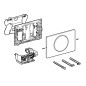 Geberit Sigma10 - Commande de WC à déclenchement électronique du rinçage, alimentation sur secteur, radio, inox brossé Geberit Sigma10 - Commande de WC à déclenchement électronique du rinçage, alimentation sur secteur, radio, inox brossé