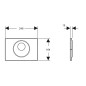Geberit Sigma10 - Commande électronique de chasse d'eau d’urinoir, alimentation par pile, inox brossé / poli 115.891.SN.6 Geberit Sigma10 - Commande électronique de chasse d'eau d’urinoir, alimentation par pile, inox brossé / poli 115.891.SN.6