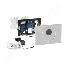 Geberit Sigma10 - Commande électronique de chasse d'eau d’urinoir,  alimentation par pile, inox brossé / poli 115.891.SN.6