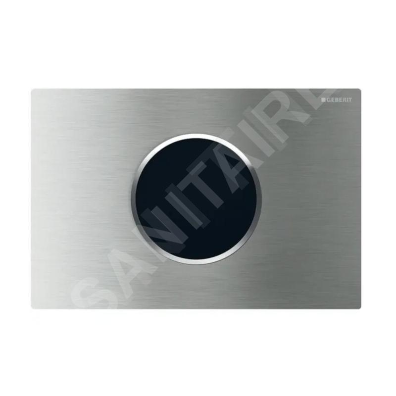 Geberit Sigma10 - Commande électronique de chasse d'eau, alimentation secteur, inox brossé / poli 115.906.SN.6 Geberit Sigma10 - Commande électronique de chasse d'eau, alimentation secteur, inox brossé / poli 115.906.SN.6
