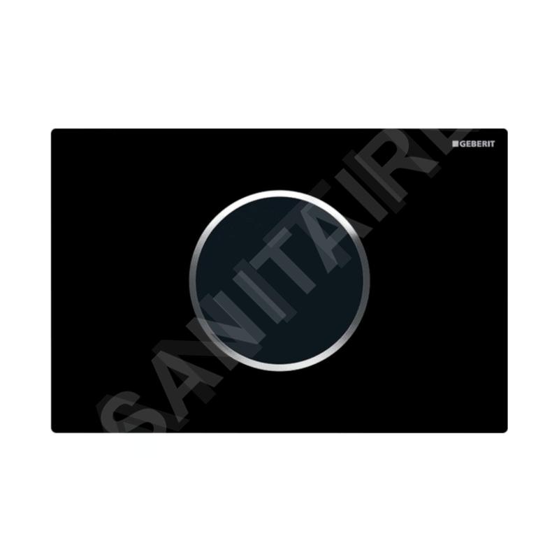 Geberit Sigma10 - Commande électronique de chasse d'eau, alimentation secteur, noir / chrome brillant 115.907.KM.6 Geberit Sigma10 - Commande électronique de chasse d'eau, alimentation secteur, noir / chrome brillant 115.907.KM.6