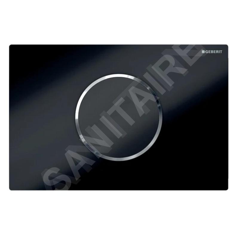 Geberit Sigma10 - Commande électronique de chasse d'eau, alimentation par pile, noir / chrome brillant 115.908.KM.6 Geberit Sigma10 - Commande électronique de chasse d'eau, alimentation par pile, noir / chrome brillant 115.908.KM.6
