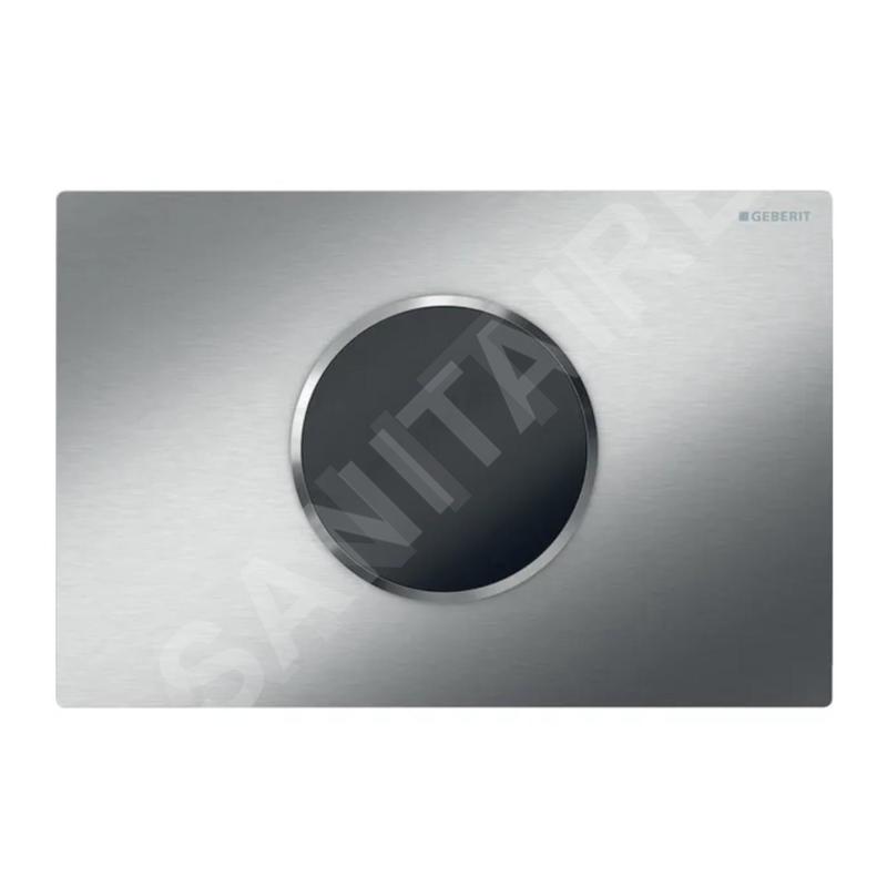 Geberit Sigma10 - Commande électronique de chasse d'eau d’urinoir, alimentation par pile, inox brossé / poli 115.908.SN.6 Geberit Sigma10 - Commande électronique de chasse d'eau d’urinoir, alimentation par pile, inox brossé / poli 115.908.SN.6