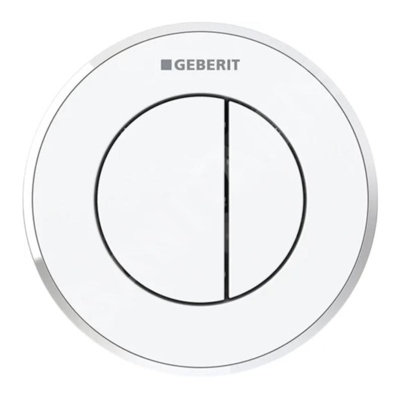 Geberit Systèmes de chasse d’eau - Commande à distance de chasse d'eau type 10, 2 actions, pour réservoir de chasse encastré 8
