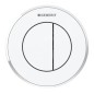Geberit Systèmes de chasse d’eau - Commande à distance de chasse d'eau type 10, 2 actions, pour réservoir de chasse encastré 8