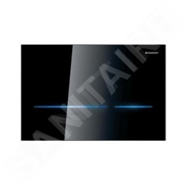 Geberit Sigma80 - Commande électronique de chasse d'eau, alimentation  secteur, verre noir 116.092.SG.6