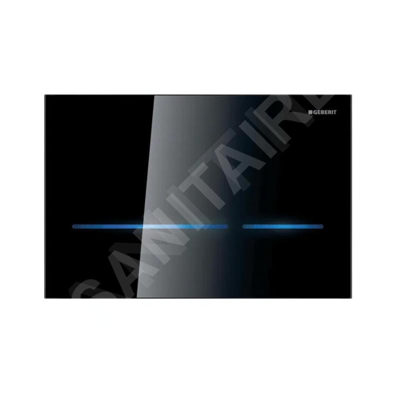 Geberit Sigma80 - Commande électronique de chasse d'eau, alimentation secteur, verre noir 116.092.SG.6 Geberit Sigma80 - Commande électronique de chasse d'eau, alimentation secteur, verre noir 116.092.SG.6