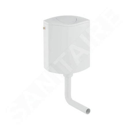 Geberit Accessoires - Réservoir de chasse d’eau AP116, Dualflush, blanc alpin 136.430.11.1