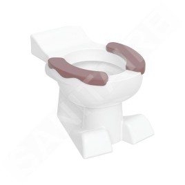 Geberit Bambini - WC sur pied, pour enfants, vidage arrière, blanc / pourpre Y212010000