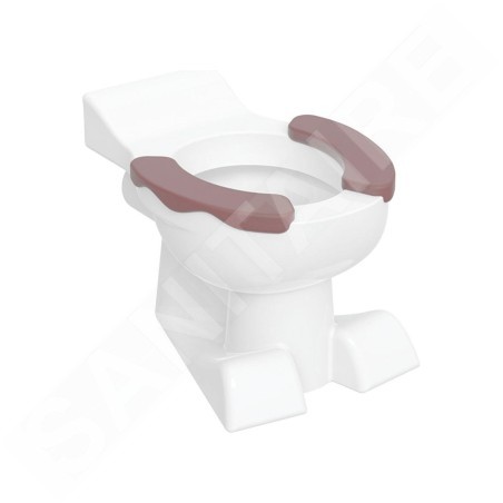 Geberit Bambini - WC sur pied, pour enfants, vidage arrière, blanc / pourpre Y212010000