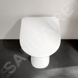 Villeroy & Boch ViCare - WC à poser, sortie par arrière, Rimless, CeramicPlus, blanc alpin 4683R0R1