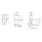 Laufen Lua - WC combiné avec siège SoftClose, évacuation arrière, remplissage latéral, Rimless, DualFlush, blanc H8670860009721 Laufen Lua - WC combiné avec siège SoftClose, évacuation arrière, remplissage latéral, Rimless, DualFlush, blanc H8670860009721