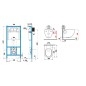 Jika Mio-N - Set bâti-support et WC suspendu, Rimless, DualFlush, blanc H6007160000002 Jika Mio-N - Set bâti-support et WC suspendu, Rimless, DualFlush, blanc H6007160000002