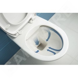 Jika Lyra plus - WC combiné, évacuation arrière, remplissage par le bas, Rimless, blanc H8257260002423