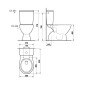Jika Lyra plus - WC combiné, évacuation par le bas, remplissage latéral, blanc H8257270002413 Jika Lyra plus - WC combiné, évacuation par le bas, remplissage latéral, blanc H8257270002413