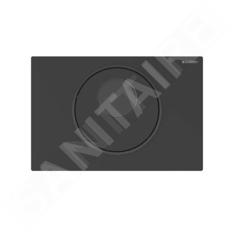 Geberit Sigma10 - Commande électronique de chasse d'eau, alimentation  secteur, easy to clean,noir mat 115.856.16.6