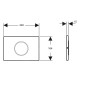 Geberit Sigma10 - Commande électronique de chasse d'eau, alimentation par pile, easy to clean, noir mat 115.869.16.6 Geberit Sigma10 - Commande électronique de chasse d'eau, alimentation par pile, easy to clean, noir mat 115.869.16.6