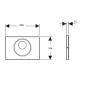 Geberit Sigma10 - Commande électronique de chasse d'eau, alimentation secteur, easy to clean,noir mat 115.890.16.6 Geberit Sigma10 - Commande électronique de chasse d'eau, alimentation secteur, easy to clean,noir mat 115.890.16.6
