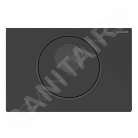Geberit Sigma10 - Commande électronique de chasse d'eau, alimentation par pile, easy to clean, noir mat 115.891.16.6