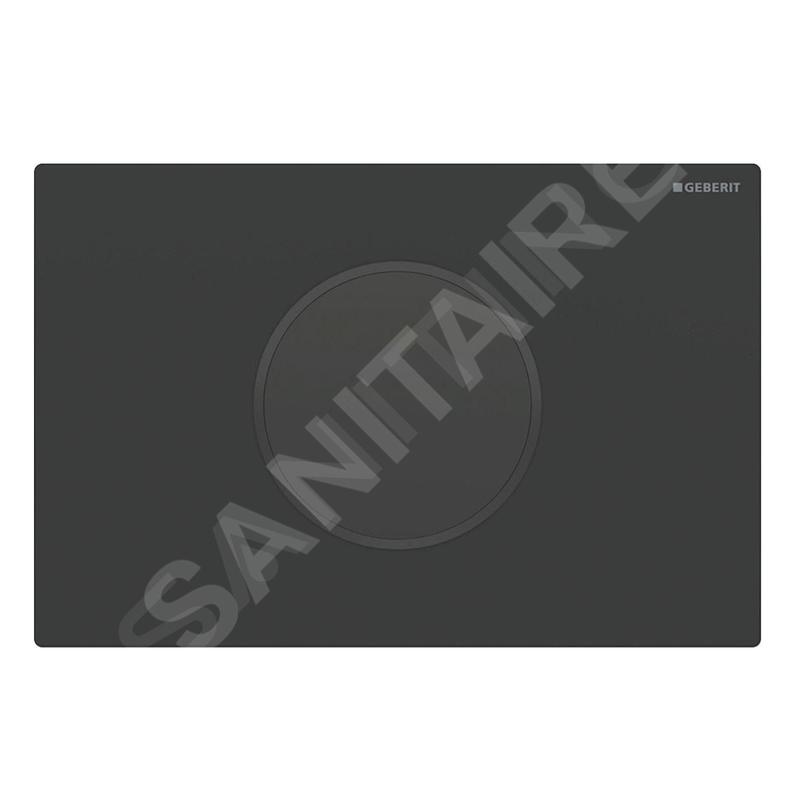 Geberit Sigma10 - Commande électronique de chasse d'eau, alimentation  secteur, easy to clean,noir mat 115.907.16.6