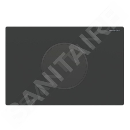 Geberit Sigma10 - Commande électronique de chasse d'eau, alimentation  secteur, easy to clean,noir mat 115.907.16.6