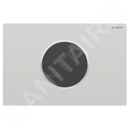 Geberit Sigma10 - Commande électronique de chasse d'eau, alimentation secteur, easy to clean,chrome mat 115.907.JQ.6