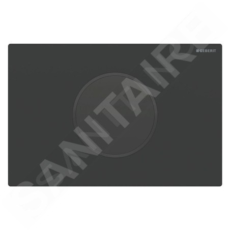Geberit Sigma10 - Commande électronique de chasse d'eau, alimentation par pile, easy to clean, noir mat 115.908.16.6
