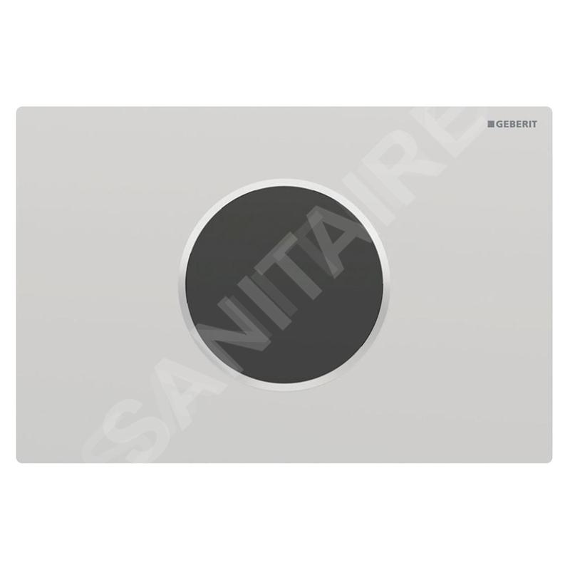 Geberit Sigma10 - Commande électronique de chasse d'eau, alimentation par pile, easy to clean, chrome mat 115.908.JQ.6 Geberit Sigma10 - Commande électronique de chasse d'eau, alimentation par pile, easy to clean, chrome mat 115.908.JQ.6