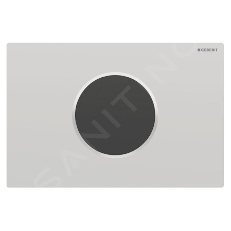 Geberit Sigma10 - Commande électronique de chasse d'eau, alimentation par pile, easy to clean, chrome mat 115.908.JQ.6