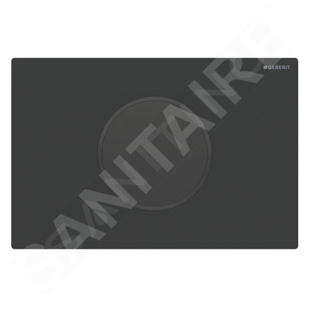 Geberit Sigma10 - Commande électronique de chasse d'eau, alimentation par pile, easy to clean, noir mat 115.909.16.6