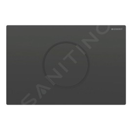 Geberit Sigma10 - Commande électronique de chasse d'eau, alimentation par pile, noir 115.909.DW.6