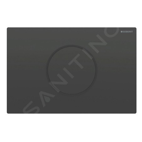 Geberit Sigma10 - Commande électronique de chasse d'eau, alimentation par pile, noir 115.909.DW.6