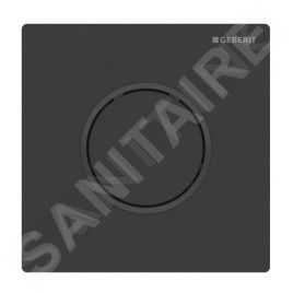Geberit Systèmes de chasse d’eau - Plaque de déclenchement pour urinoir, easy to clean, noir mat 116.015.16.1